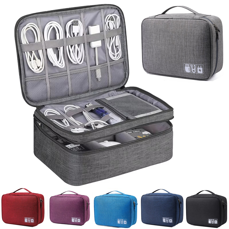 Tech Accessories Case - Kabelopbergtas Waterdichte digitale elektronische accessoires Organizer