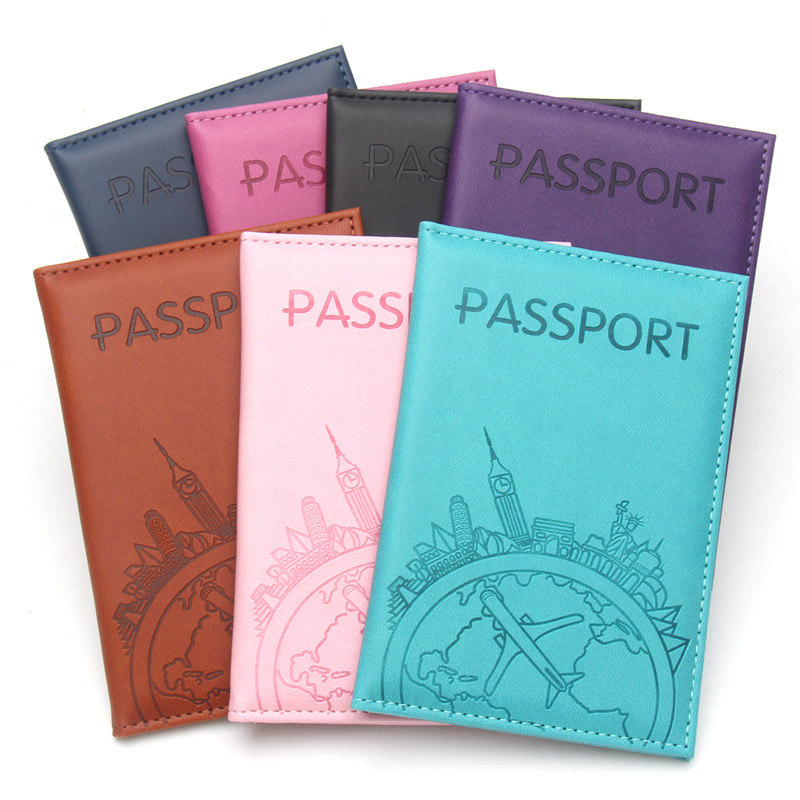 Tech Accessories Travel - Global Flight bedrukte paspoorthouder lederen paspoorthoezen