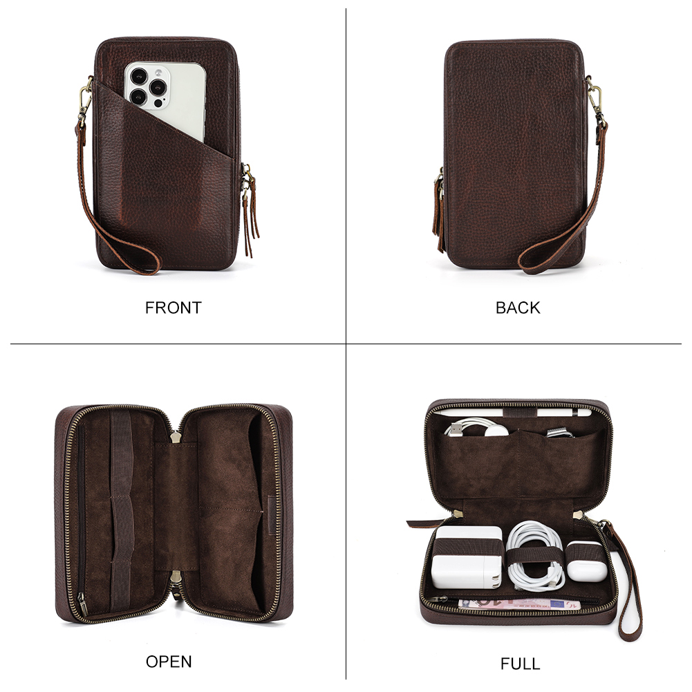 Lederen Draagbare Usb Datakabe - Tech Accessories Case recensie en prijs