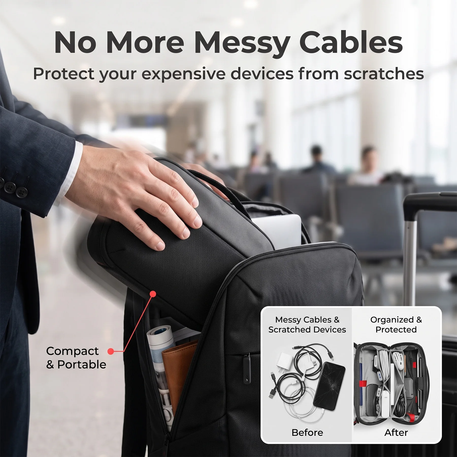 Reistasje voor elektronische a - Tech Accessories Case recensie en prijs