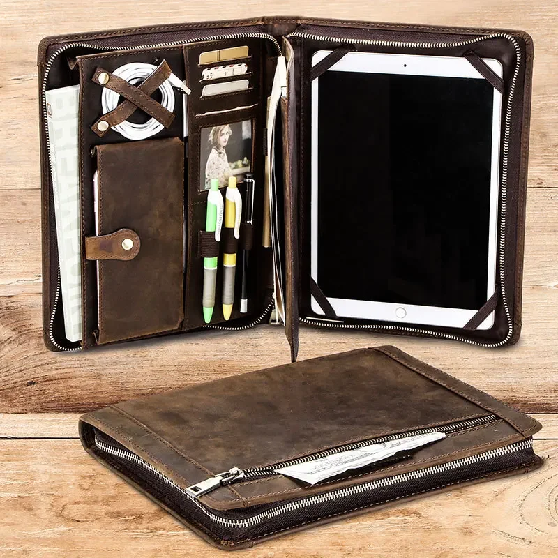Leren tabletopbergtas voor App - Tech Accessories Tablet recensie en prijs