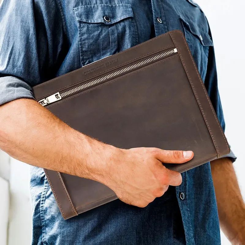 Leren tabletopbergtas voor App - Tech Accessories Tablet recensie en prijs