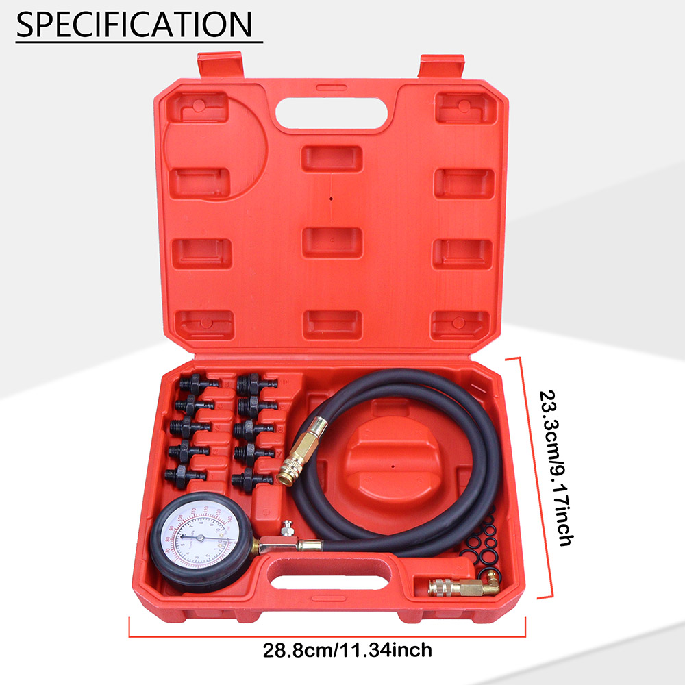 Oliedruktester Kit 0-140psi Pr - Tech Accessories Case recensie en prijs