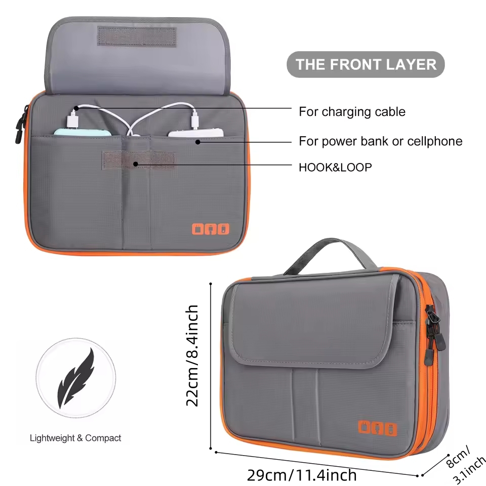 Reistas met dubbele laag voor  - Tech Accessories Case recensie en prijs