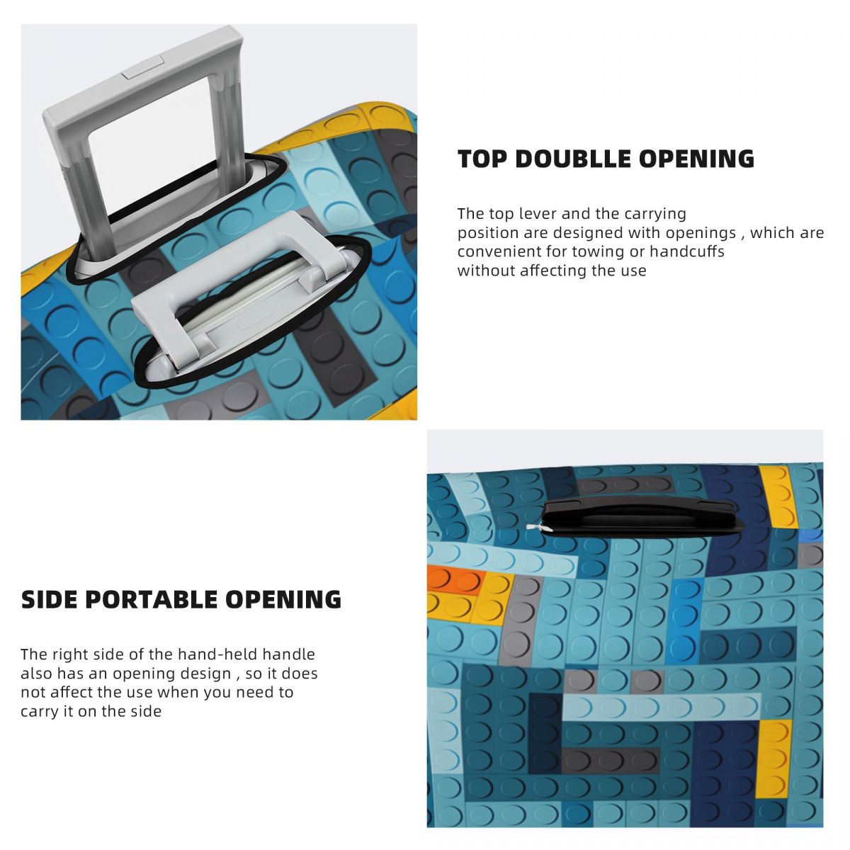 Blue Tech Pixel Bouwstenen Tex - Tech Accessories Travel recensie en prijs